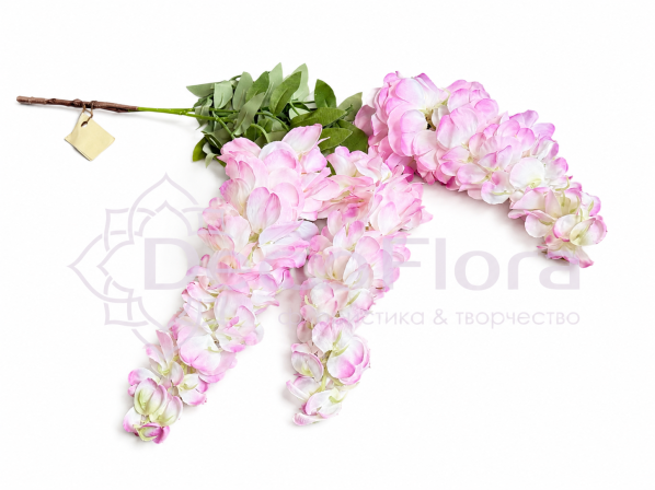 Ветка глицинии 100см 1/3 сиреневая